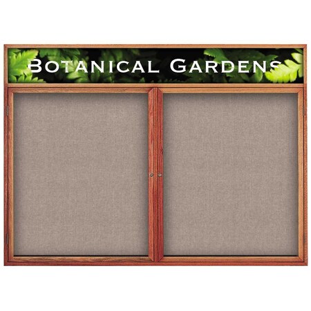 United Visual Products Single Door Indoor Enclosed Easy Tack Bo UV300EZ811-GREEN-BRONZE